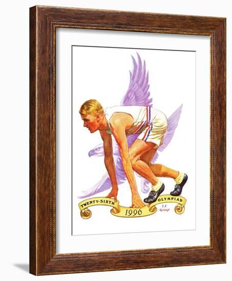 "26th Olympiad," July/Aug 1996-J.F. Kernan-Framed Giclee Print