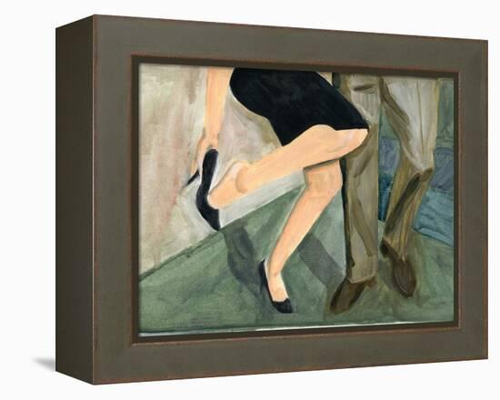 27.09.09 - They Danced So Hard She Had to Take Her Shoes Off, 2009-Cathy Lomax-Framed Premier Image Canvas