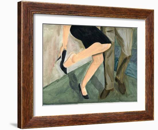 27.09.09 - They Danced So Hard She Had to Take Her Shoes Off, 2009-Cathy Lomax-Framed Giclee Print