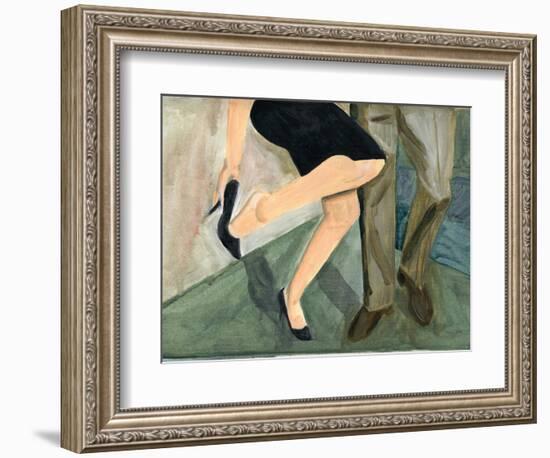 27.09.09 - They Danced So Hard She Had to Take Her Shoes Off, 2009-Cathy Lomax-Framed Giclee Print