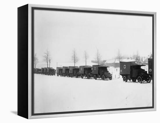 27th Motor Ambulance Convoy 1917-Robert Hunt-Framed Premier Image Canvas