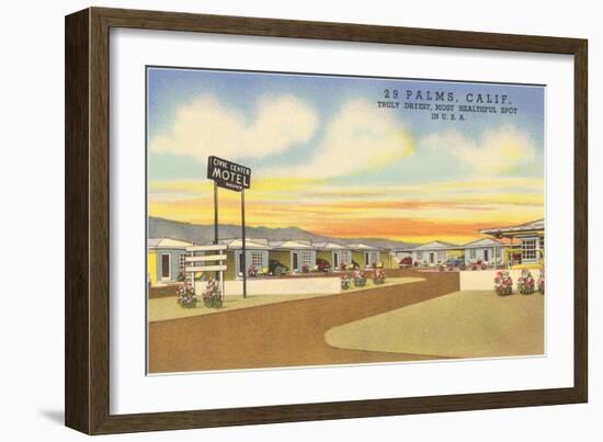 29 Palms Civic Center Vintage Motel-null-Framed Art Print