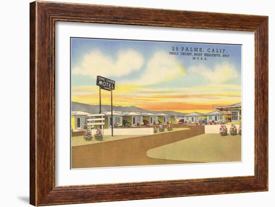 29 Palms Civic Center Vintage Motel-null-Framed Art Print