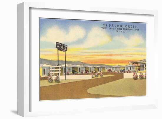 29 Palms Civic Center Vintage Motel-null-Framed Art Print