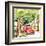 2CV Rouge-Bruno Pozzo-Framed Art Print