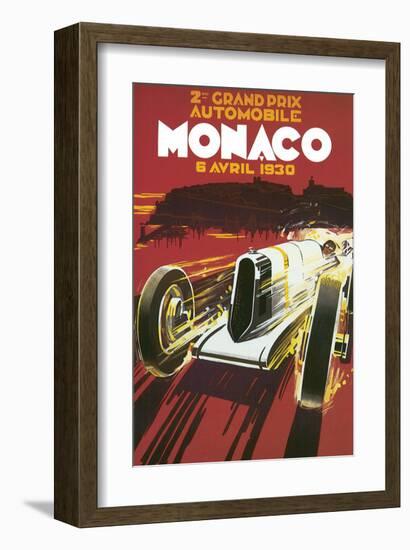 2eme Grand Prix Automobile Monaco-null-Framed Premium Giclee Print