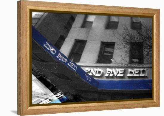 2nd Ave Deli Reflection-null-Framed Stretched Canvas