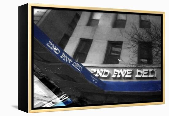 2nd Ave Deli Reflection-null-Framed Stretched Canvas