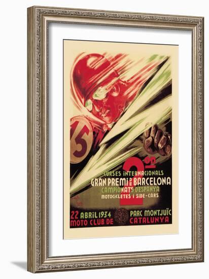 2nd International Barcelona Grand Prix-null-Framed Art Print