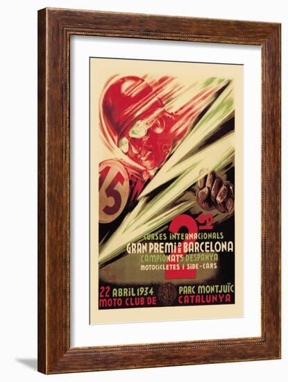 2nd International Barcelona Grand Prix-null-Framed Art Print