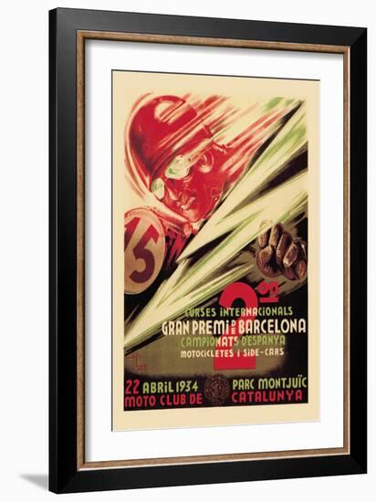 2nd International Barcelona Grand Prix-null-Framed Art Print