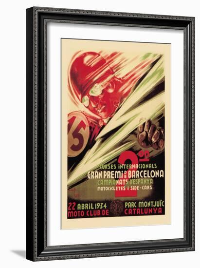 2nd International Barcelona Grand Prix-null-Framed Art Print