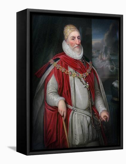 2nd Lord Howard of Effingham-Daniel Mytens-Framed Premier Image Canvas