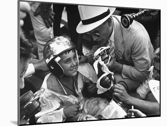2nd Place Winner Richard Ballard Talking to Reporters After the Soap Box Derby-Carl Mydans-Mounted Photographic Print