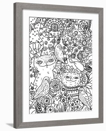 3+3 Line Art-Oxana Zaika-Framed Giclee Print