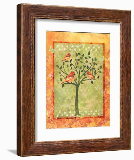 3 Birds in a Tree-Bee Sturgis-Framed Art Print