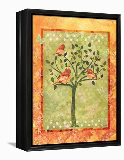 3 Birds in a Tree-Bee Sturgis-Framed Stretched Canvas