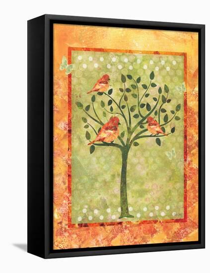 3 Birds in a Tree-Bee Sturgis-Framed Stretched Canvas