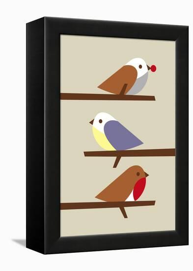 3 Birds-Dicky Bird-Framed Premier Image Canvas
