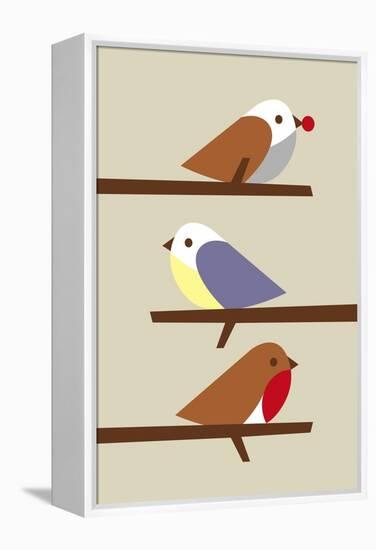 3 Birds-Dicky Bird-Framed Premier Image Canvas