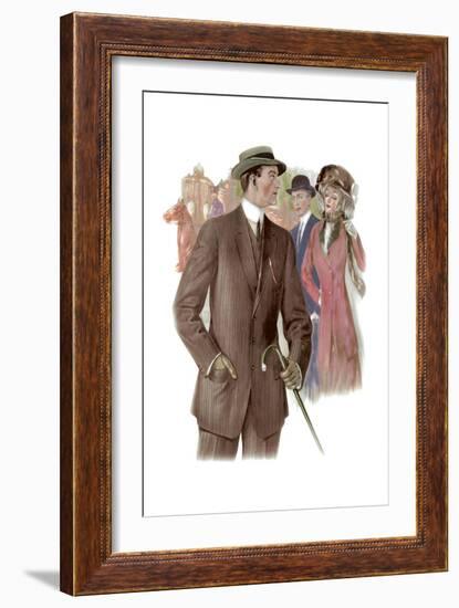 3 Button Sack for a Walk-null-Framed Art Print