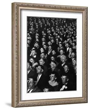 3-D Movie Viewers during Opening Night of "Bwana Devil"-J^ R^ Eyerman-Framed Photographic Print