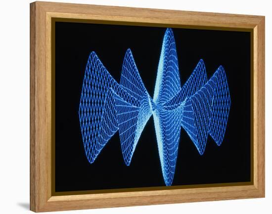 3-D Plot of a Complex Math Function-PASIEKA-Framed Premier Image Canvas