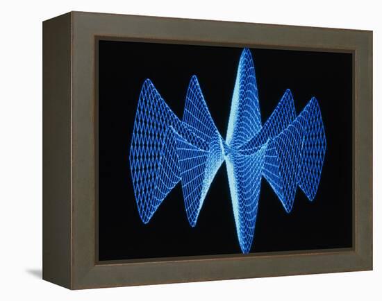 3-D Plot of a Complex Math Function-PASIEKA-Framed Premier Image Canvas