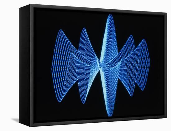 3-D Plot of a Complex Math Function-PASIEKA-Framed Premier Image Canvas