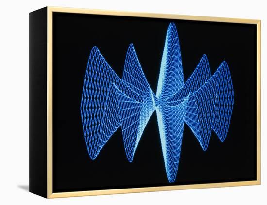 3-D Plot of a Complex Math Function-PASIEKA-Framed Premier Image Canvas