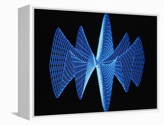 3-D Plot of a Complex Math Function-PASIEKA-Framed Premier Image Canvas