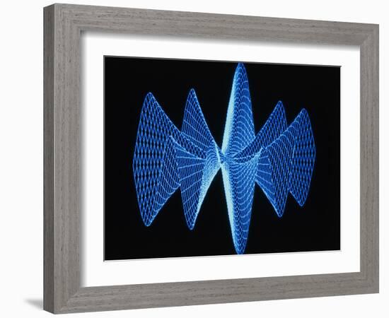 3-D Plot of a Complex Math Function-PASIEKA-Framed Photographic Print