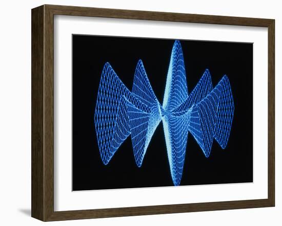 3-D Plot of a Complex Math Function-PASIEKA-Framed Photographic Print