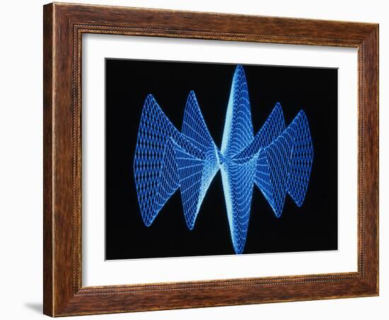 3-D Plot of a Complex Math Function-PASIEKA-Framed Photographic Print