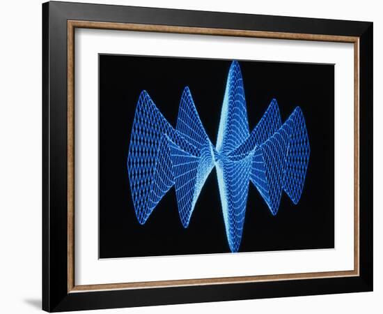 3-D Plot of a Complex Math Function-PASIEKA-Framed Photographic Print