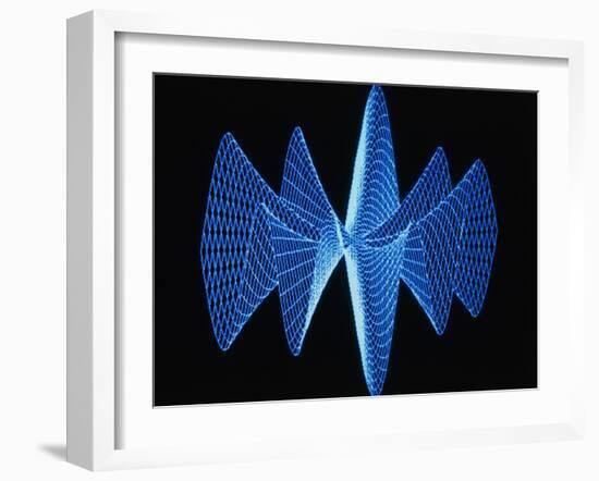 3-D Plot of a Complex Math Function-PASIEKA-Framed Photographic Print