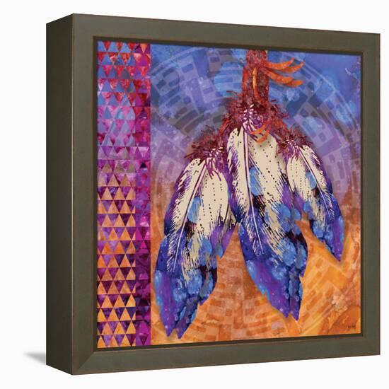3 Feathers-Bee Sturgis-Framed Stretched Canvas