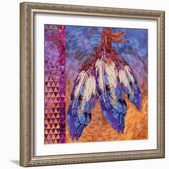 3 Feathers-Bee Sturgis-Framed Art Print