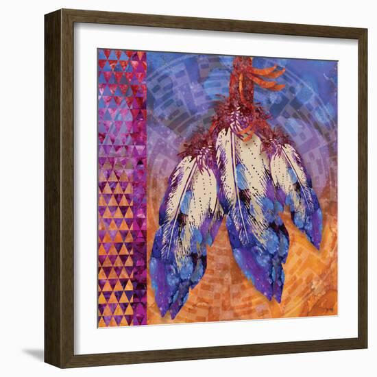 3 Feathers-Bee Sturgis-Framed Art Print