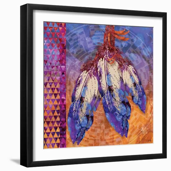 3 Feathers-Bee Sturgis-Framed Art Print