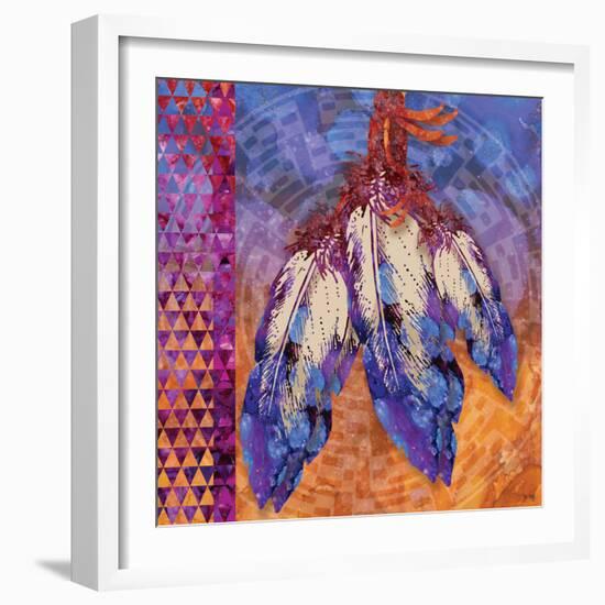 3 Feathers-Bee Sturgis-Framed Art Print