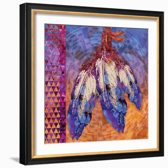 3 Feathers-Bee Sturgis-Framed Art Print