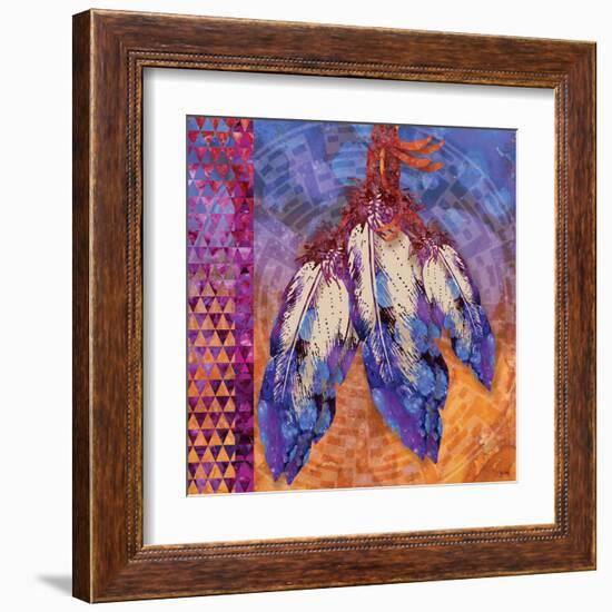 3 Feathers-Bee Sturgis-Framed Art Print