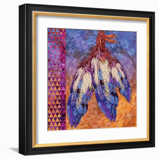 3 Feathers-Bee Sturgis-Framed Art Print