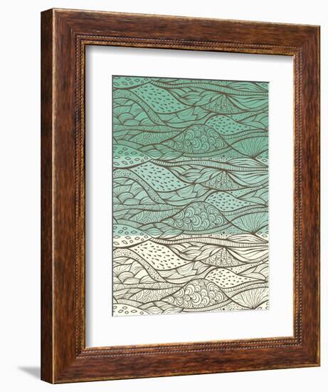 3 Funky Patterns-alexmakarova-Framed Premium Giclee Print