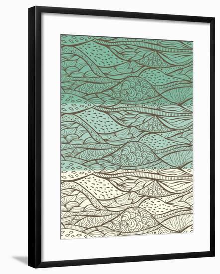 3 Funky Patterns-alexmakarova-Framed Art Print