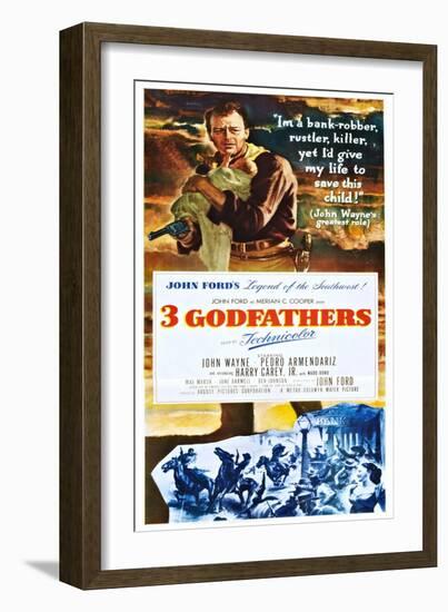 3 Godfathers (aka Three Godfathers)-null-Framed Art Print