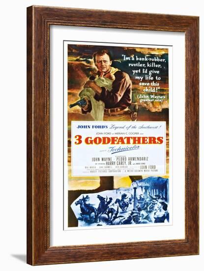 3 Godfathers (aka Three Godfathers)-null-Framed Art Print