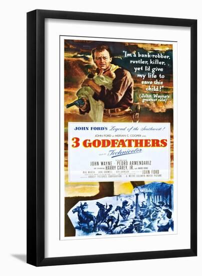 3 Godfathers (aka Three Godfathers)-null-Framed Art Print