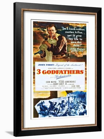 3 Godfathers (aka Three Godfathers)-null-Framed Art Print